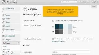 How to edit your profile in Wordpress (Flipper Host)