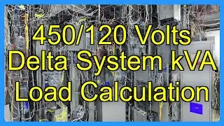 450/120 Volts Delta System kVA Load Calculation