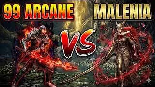 99 Arcane Rivers of Blood vs Malenia No Hit - Elden Ring
