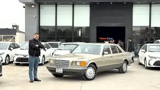  1985 مرسيدس رئاسي SEL 500 سيارة جديدة باقي بحالة وكالة 