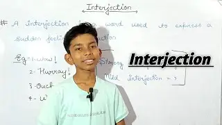 Interjection || Explanation in Hindi and English|| Parts of speech ||