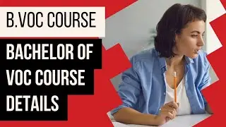 B.Voc Course |Bachelor of Vocational Degree courses Details #Studiesmedia