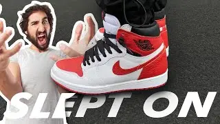 THE AJ1 EVERYONE SLEPT ON! Nike Air Jordan 1 OG High Heritage Unboxing  Review On Feet Crease Test