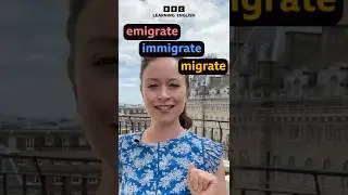 &lsquo;emigrate&rsquo;, &lsquo;immigrate&rsquo; and &lsquo;migrate&rsquo; &ndash; what&rsquo;s the difference? #shorts