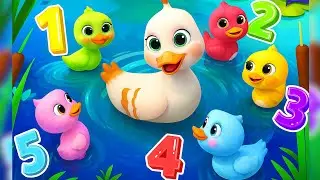 Five little ducks went out one day song | Counting Song for Toddlers | english rhymes for babies