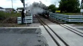 RHDR Romney Hythe and Dymchurch Railway lineside No.8 Hurricane on a NON Stop through Dymchurch