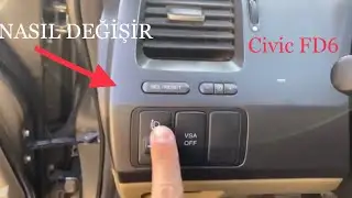 HONDA CİVİC FD6 GÖĞÜSLÜK TUŞLARI AMPÜL DEĞİŞİMİ  // KENDİN YAP