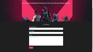 Valorant Leaderboard Website (Riot API/ Flask)