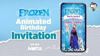 FROZEN digital video invitation ❄️ Frozen 1 Birthday Party Theme