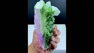 Pink Kunzite with Green Tourmalines and Quartz