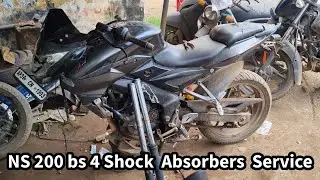 Bajaj NS 200 bs 4 Front Shock Absorbers oil seal & oil Replacement