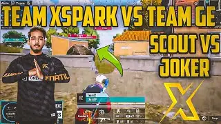 Team Xspark vs Team GE 4vs4 fight | Scout vs Joker | Upthrust Tournament | Joker on fire🔥| @officialscoutop