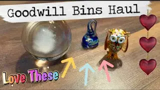 Spent $14 at the Goodwill Bins | ART GLASS, Holt Howard, & Harley Davidson | THRIFTED FOR RESELL