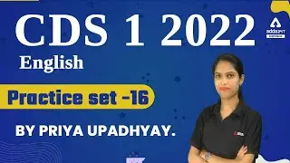 CDS 1 2022 | CDS English Preparation | English Practice Set #16