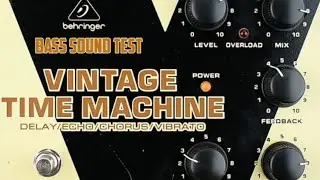 Behringer - Vintage time machine - bass sound test