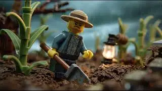 LEGO Horror Night In Farm 🚙 | The Dark Forest Chase | Scary LEGO Short Film