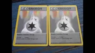 I GOT TWO OLD ENERGY POKEMON CARDS (Which are the Double Colorless Energy cards, of course)!!!
