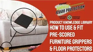 How to use Slipstick CB140 Gorilla Floor Protectors & Furniture Grippers Pre-Scored Cut To Size