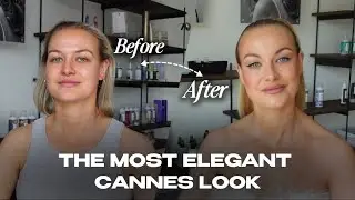Barbara Palvin Cannes Red Carpet Look | Hair & Makeup Transformation