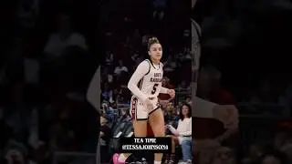 🔥 Tessa Johnson for 3 | South Carolina Gamecocks women's college basketball #shorts #short