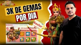 GANHE 3K DE GEMAS POR DIA E MUITO ACELERADOR FAZENDO BAULUR - RISE OF KINGDOMS | MarquesRok