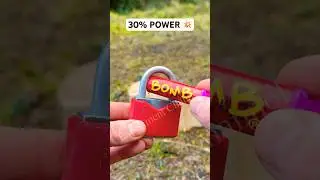 Firecracker POWER TEST! #shorts #cracker #tricks #fireworks #lock