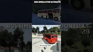 BUS simulator ultimate Vs Bus simulator indonesia Passenger view #bussid #Bsu#shortvideo #yt