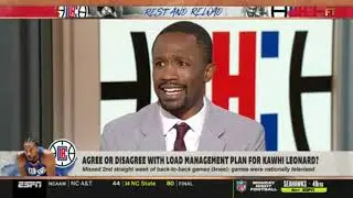 Agree or disagree with load management plan for Kawhi Leonard? | First Take