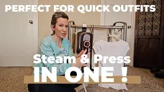 Newbealer 2In1 Pro Steam Iron: Steam & Press in ONE! Perfect for quick outfits. #homeessentials