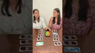 Roll The Dice And Flip The Cards | #challenge  #funny  #shorts  #sister  #uno  #cards  #games