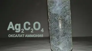 Реакция НИТРАТА СЕРЕБРА и ЩАВЕЛЕВОЙ КИСЛОТЫ.Reaction of SILVER NITRATE and OXALIC ACID.Опыты химия