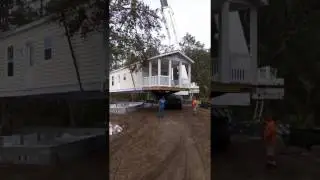 Jacobsen modular home set on foundation