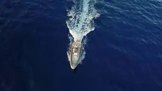 Scorpion Rib boat, Sunset ride in the Aegean, from above!