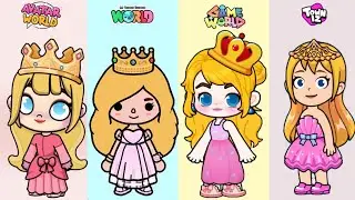 🩷Princess Peach Inspired Look In Avatar World #pazu #avatarworld #gameworld #tocaboca 