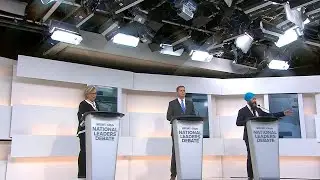Highlights from the National Leaders Debate in 90 seconds