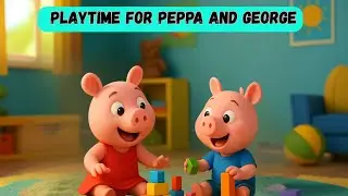 🐷Playtime for Peppa and George | Peppa Pig Storytime Read Aloud Story for Kids Once Upon a Page
