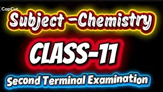 Class 11  First TERMINAL EXAMINATION Subject CHEMISTRY 2082 Question paper 