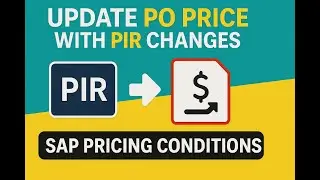 Update PO Price with PIR Changes | SAP Pricing Conditions