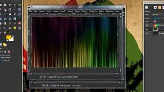 How to make a colorful line/wavey effect in GIMP