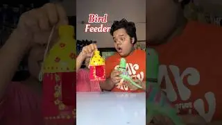 My Sister Vs Me : Who will make the best Bird Feeder #shorts