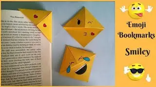 How to make paper Emoji Bookmark smiley
