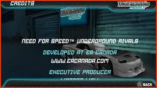 Need for Speed: Underground Rivals [PSP] - Credits