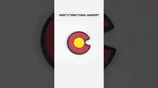WHAT'S TODAY'S BALL MARKER? #golf #ballmarker #golfshorts