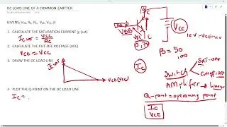 ECDE LEVEL 4 EXAM PREP - BIASING, OPERATING POINTS AND DC LOAD LINE OF A TRANSISTOR