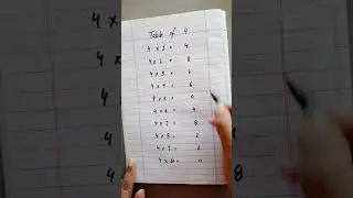 4 table trick / Table trick of 4 / table of 4 #table #tables #short #shorts