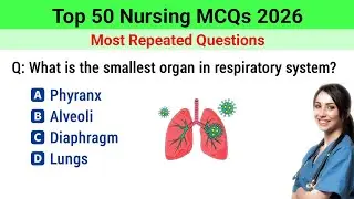 Top 50 Nursing MCQ 2026 | nursing mcq questions and answers | bsc nursing entrance exam 2026