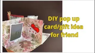 DIY card/ diy gift idea for friend/paper book-card