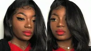 Ярко-красная помада для губ и свежее лицо | WOC |-NicoleAllyConteh