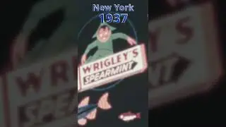 Illuminated Elegance: Wrigley's Spearmint Neon Advertisement #short #shorts