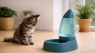 💧 Distributeur D Eau Pour Chat Oduba&iuml; &ndash; Vue D&eacute;taill&eacute;e | Vid&eacute;o sans voix